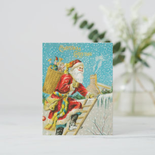 Cartes Pour Fêtes Annuelles Joyeux Noël art vintage