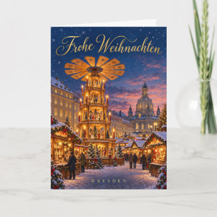 Cartes Pour Fêtes Annuelles Joyeux Noël au Striezelmarkt de Dresde