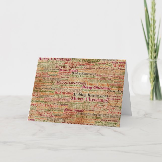 Cartes Pour Fêtes Annuelles Joyeux Noël autour du monde (Devant)