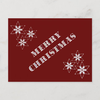 Cartes Pour Fêtes Annuelles Joyeux Noël avec 6 étoiles