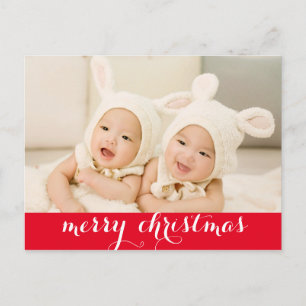 Cartes Pour Fêtes Annuelles Joyeux Noël avec Amour Photo Holiday