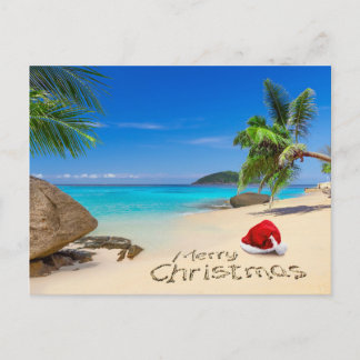 Cartes Pour Fêtes Annuelles Joyeux Noël Avec Le Chapeau Du Père Noël Dans Les