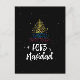 Cartes Pour Fêtes Annuelles Joyeux Noël avec le drapeau de Colombie