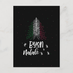 Cartes Pour Fêtes Annuelles Joyeux Noël avec le drapeau de l'Italie