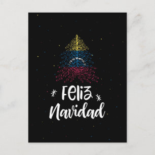 Cartes Pour Fêtes Annuelles Joyeux Noël avec le drapeau du Venezuela