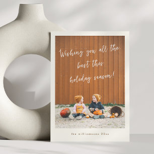 Cartes Pour Fêtes Annuelles Joyeux Noël avec photo verticale et superposition