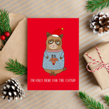 Joyeux Noël avec un chat drôle