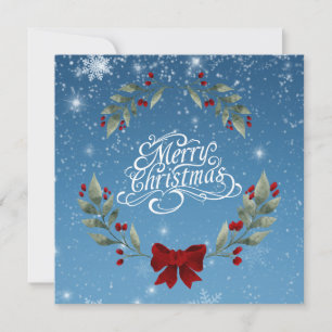 Cartes Pour Fêtes Annuelles Joyeux Noël avec verset biblique