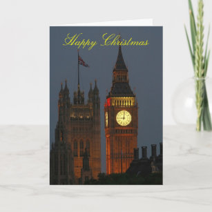 Cartes Pour Fêtes Annuelles Joyeux Noël-Big Ben-Londres