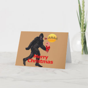 Cartes Pour Fêtes Annuelles Joyeux Noël Bigfoot