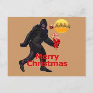 Cartes Pour Fêtes Annuelles Joyeux Noël Bigfoot