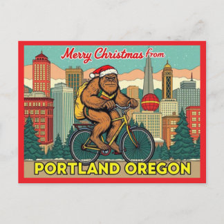 Cartes Pour Fêtes Annuelles Joyeux Noël Bigfoot Portland Oregon