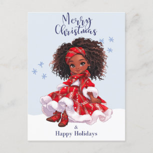 Cartes Pour Fêtes Annuelles Joyeux Noël Black Girl Magic Melanin Xmas Fun