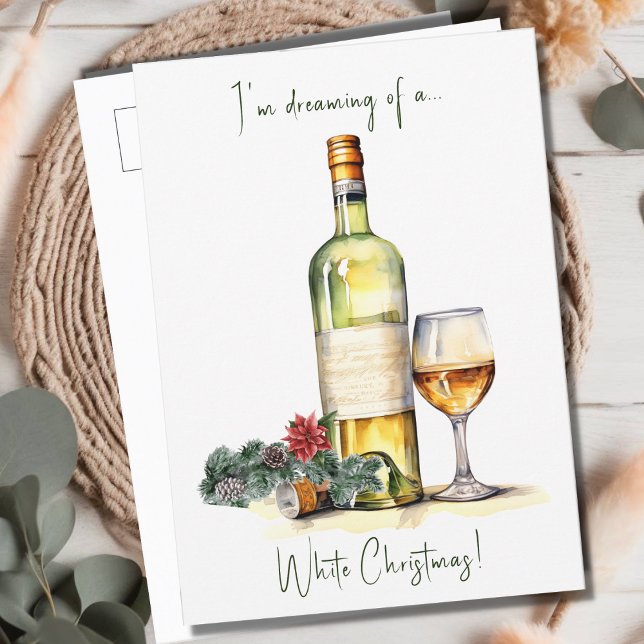 Cartes Pour Fêtes Annuelles Joyeux Noël blanc drôle (Créateur téléchargé)