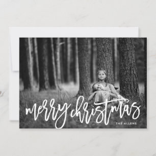 Cartes Pour Fêtes Annuelles Joyeux Noël blanc neige