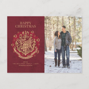 Cartes Pour Fêtes Annuelles Joyeux Noël   Blason de Poudlard™ Photo de famille