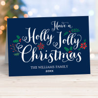 Joyeux Noël Bleu Marine Photo