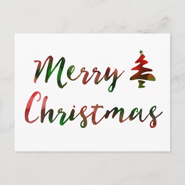 Cartes Pour Fêtes Annuelles Joyeux Noël Bokeh Tree Lumières (Devant)