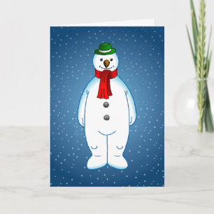 Cartes Pour Fêtes Annuelles Joyeux Noël Bonhomme de Neige