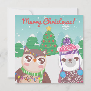 Cartes Pour Fêtes Annuelles Joyeux Noël/Bonne année