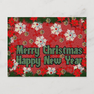 Cartes Pour Fêtes Annuelles Joyeux Noël Bonne année