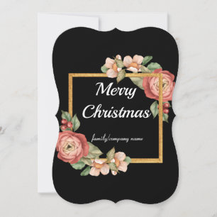 Cartes Pour Fêtes Annuelles Joyeux Noël Bonnes Fêtes Xmas Flocons de Neige