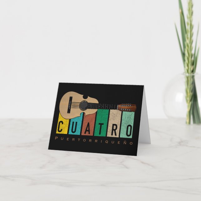 Cartes Pour Fêtes Annuelles Joyeux Noël Boricua (Devant)