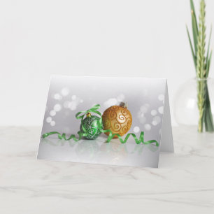 Cartes Pour Fêtes Annuelles Joyeux noël,Boules de Noël