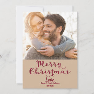 Cartes Pour Fêtes Annuelles Joyeux Noël Bourgogne Photo de vacances fantaisist