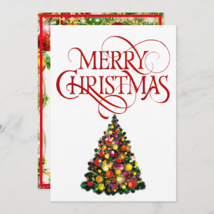 Cartes Pour Fêtes Annuelles Joyeux Noël Bright Happy Colors Texte personnel