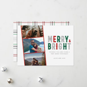 Cartes Pour Fêtes Annuelles Joyeux Noël Bright Photo Nouveau Couple