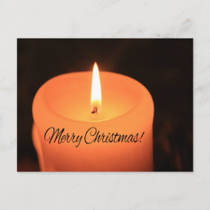 Cartes Pour Fêtes Annuelles Joyeux Noël Brûler des bougies Noël