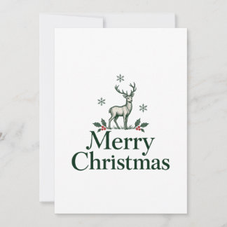 Cartes Pour Fêtes Annuelles Joyeux Noël Cerf