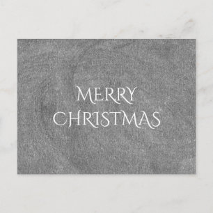 Cartes Pour Fêtes Annuelles Joyeux Noël Chalkboard Typographie noir blanc