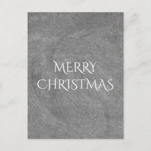 Cartes Pour Fêtes Annuelles Joyeux Noël Chalkboard Typographie noir blanc