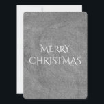 Cartes Pour Fêtes Annuelles Joyeux Noël Chalkboard Typographie noir blanc<br><div class="desc">Joyeux Noël Chalkboard Blackboard Look Élégant écriture manuscrite Typographie Gris Noir Blanc Vacances Cadeaux</div>