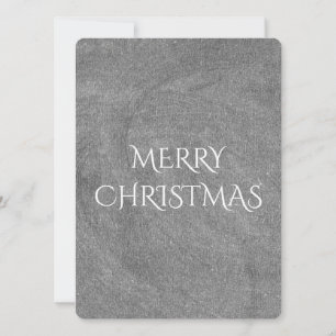 Cartes Pour Fêtes Annuelles Joyeux Noël Chalkboard Typographie noir blanc