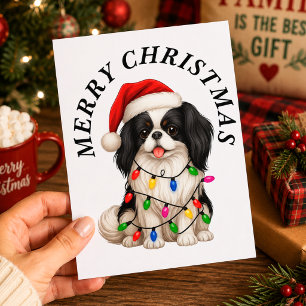 Cartes Pour Fêtes Annuelles Joyeux Noël Chinois Japonais Mignon Chapeau de Pèr
