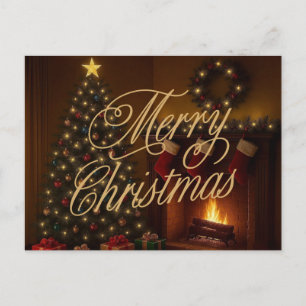 Cartes Pour Fêtes Annuelles Joyeux Noël classique et traditionnel