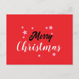 Cartes Pour Fêtes Annuelles Joyeux Noël classique unique minimaliste simple