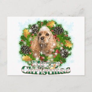 Cartes Pour Fêtes Annuelles Joyeux Noël Cocker Spaniel