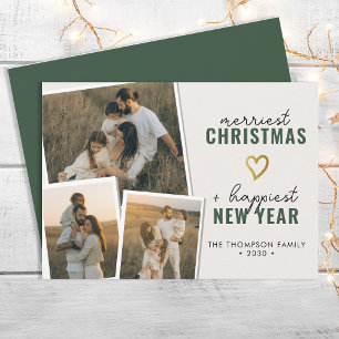 Cartes Pour Fêtes Annuelles Joyeux Noël Collection photo Boho 3 moderne