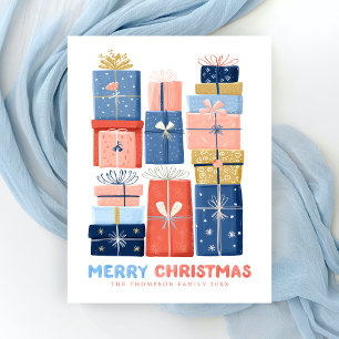 Cartes Pour Fêtes Annuelles Joyeux Noël Coloré 