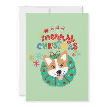 Joyeux Noël Coloré Festif Husky Chien 