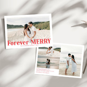 Cartes Pour Fêtes Annuelles Joyeux Noël Couples Red