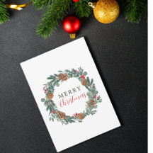 Joyeux Noël Couronne Élégante Sans Photo