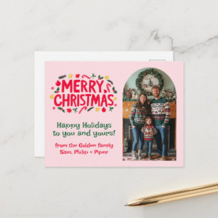 Cartes Pour Fêtes Annuelles JOYEUX NOËL COUTUME Arche PHOTO Noël