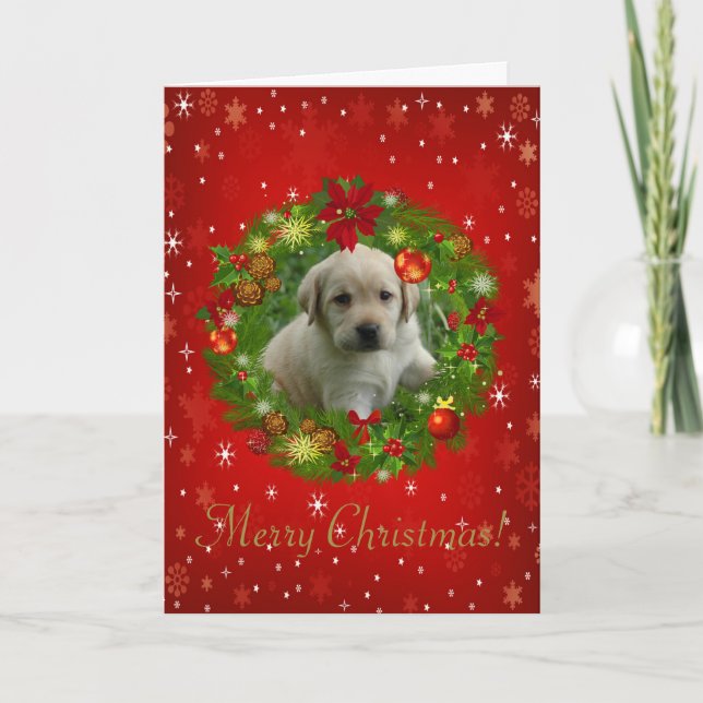 Cartes Pour Fêtes Annuelles Joyeux Noël Créez votre propre photo Noël (Devant)