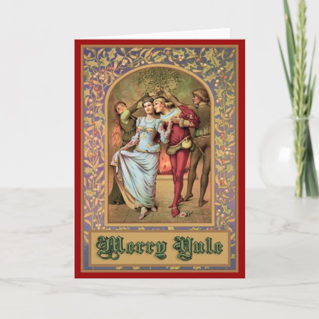 Cartes Pour Fêtes Annuelles Joyeux Noël - cru médiéval (Devant)