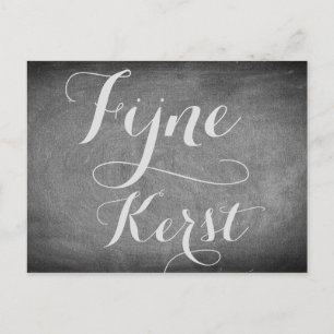 Cartes Pour Fêtes Annuelles Joyeux Noël dans la typographie hollandaise du tab